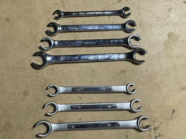 Flare nut wrench sets 1