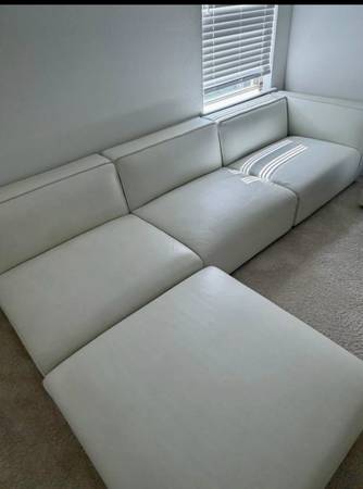 Rove Concepts Arya Modular Sectional + Ottoman – White – $995 OBO 1