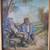 FINE ANTIQUE EUROPEAN GENRE OIL PAINTING SIGNED MYSTERY FIGURES OLD 2 thumbnail