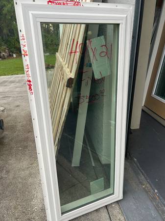 New Impact fixed window 22 x50 or 21 x 49 $500 1