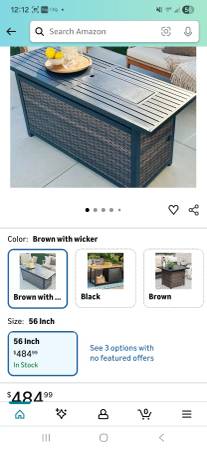 56 inch gas fire pit table outdoor 1