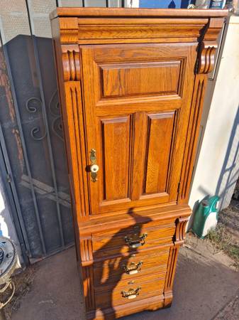 oak office cabinet 1