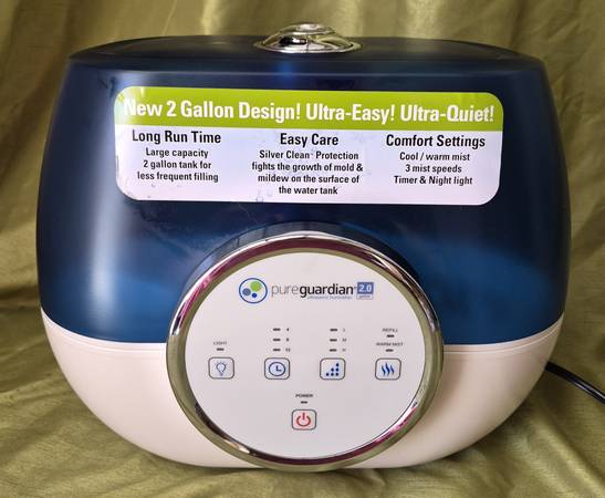 PURE GUARDIAN 2-Gallon Ultrasonic Humidifier 1