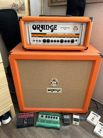 Orange Amp Rockerverb 100 and 4x12 Cab PPC412 1