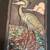 Jim Smith RAKU Stork wall plaque 4 thumbnail
