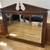 Huge Antique Vintage Colonial Cherry Wooden Large Wall Credenza Mirror 5 thumbnail