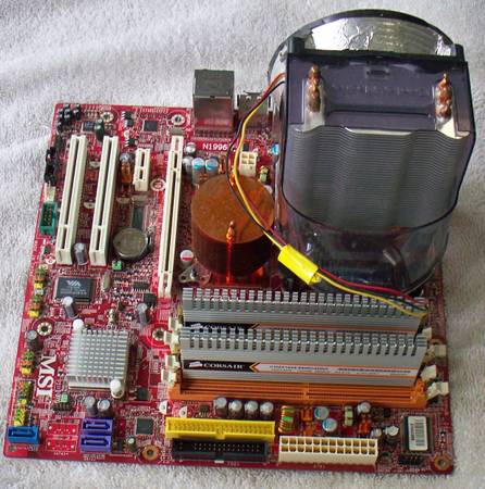 MSI G33 Mainboard CPU Cooler RAM 1
