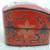 Japanese Lacquer Box Red Jewelry Box Artsy Motif Container Vtg 50s 10 thumbnail