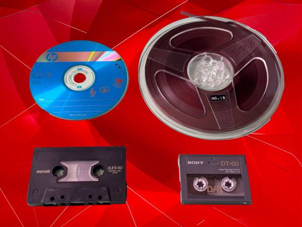 Audio Transfers – Audio cassette, DAT, Reel to Reel, CD 1