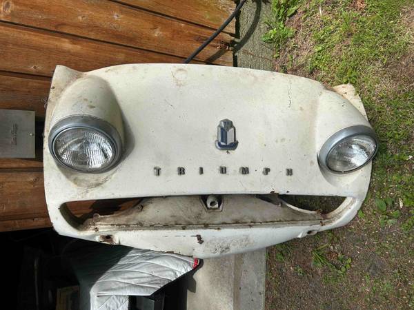 TRIUMPH TR3 Front Apron Assembly Original Paint 1