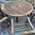 Round teak table 58” and 6 teak chairs by Gardenside Teak  Located in concord  4 thumbnail
