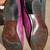 Vintage Acme Women's Purple Cowhide Leather Cowgirl Western Boots 5 thumbnail