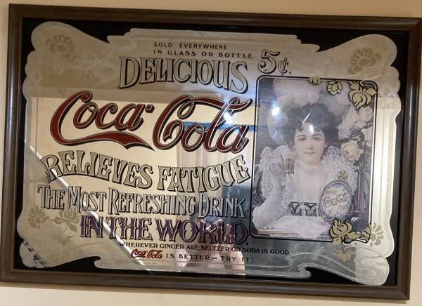Vintage Coke mirror 1