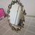 Vintage Metal Oval Frame Standing Mirror 5 thumbnail