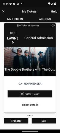 Doobie Brothers Concert Tickets 1