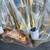23" glass hanging LIGHT FIXTURE lamp chandelier NEW IN BOX 6 thumbnail