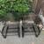 2 Bounce Woodard Wrought Iron chairs with round side table 2 thumbnail