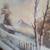 Framed Winter Landscape OOC Painting 7 thumbnail