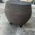 Oval Black Corn Rope Accent Side Table 1 thumbnail