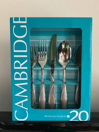 Cambridge Quality Stainless Steel Flatware Knife Spoon Fork Table Set 1