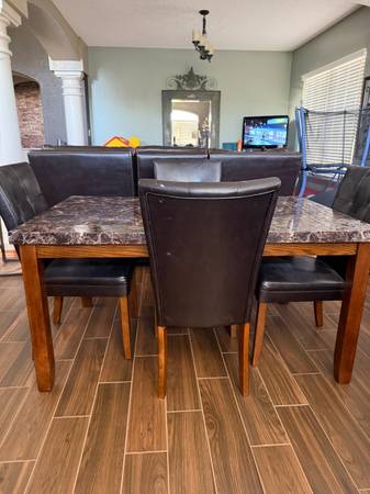 Dining room table and chairs set 1