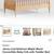 Crate & Barrel Jenny Lind maple crib 1 thumbnail