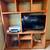Solid Oak TV Entertainment Center 2 thumbnail