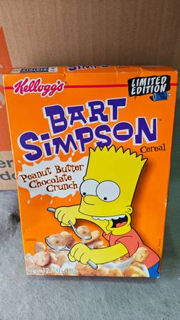 Bart simpson cereal box 1