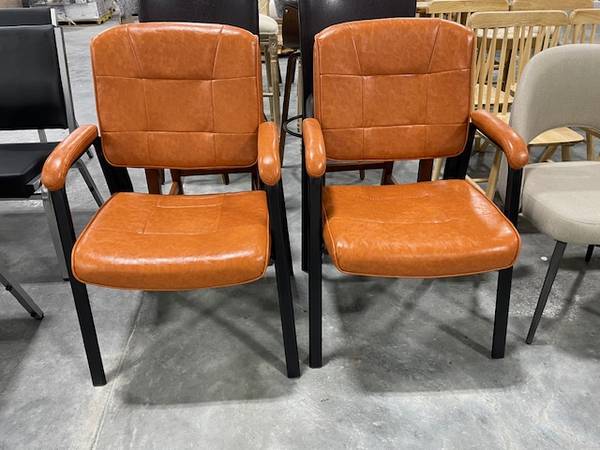 Caramel Office Guest Chair  Lobby Reception (Set of 2) Chairs 1