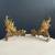 Pair of French Antique Cast Brass Belle Epoque Style Andirons, c.1,920 9 thumbnail