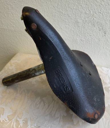 Brooks Leather Saddle B-72 + Clamp & Post - $39 (Capitol Hill - Light Rail 2 blocks away)63471354400899120