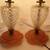 Pair of Vintage Glass Lamps with Pink Base 2 thumbnail