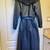 Leather Coat, Oskar Brand, Rabbit Fur Collar, Fully Lined! Gorgeous! 7 thumbnail