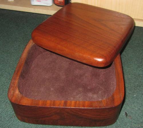 koa box Handcrafted Hawaiian Koa wood box swivel top 1