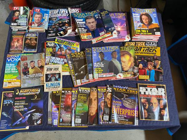 64 Star Trek Magazines books guides. Mostly from late 1990's and early 1