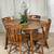 Solid Wood Kitchen Dining Table With 4 Chairs 3 thumbnail