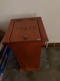 Oak Trash Can 1