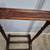 Vintage Walnut Wood Gentleman's Butler Valet Floor Stand Suit Hanger 4 5 thumbnail