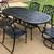 Patio Set Gensun Grand Terrace 6 Seat Outdoor Patio Furniture 86in 130lb Table 6 thumbnail