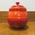 Le Creuset Cerise Red BBQ Sauce Pot with Lid, Used 4 thumbnail