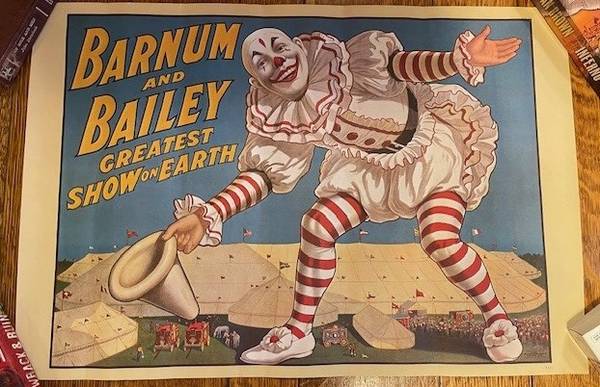 Excellent Condition Barnum & Bailey Circus Poster 1