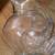 Vintage Clear Glass Lemonade Ball Pitcher Floral Pattern Ribbed Handle 7 thumbnail