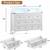 White Dresser 7 Drawer Dressers for Bedroom with LED Lights, Charging Station, W 1 thumbnail