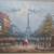 PAINTING Paris France. Original Oil Canvas 32"x44" 2 thumbnail