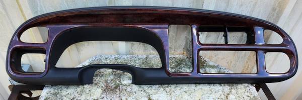 Genuine Mopar Woodgrain Instrument Panel Dash Bezel 1