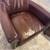 Pottery Barn Irving Swivel Genuine Leather Club Chair Reddish Brown 6 thumbnail