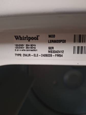 Whirlpool Dryer - $140 (Ocala)63438506979075123