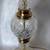 Vintage Cut Lead Glass 24% Table Lamp Clear Brass and Glass Crystal Cl 7 thumbnail