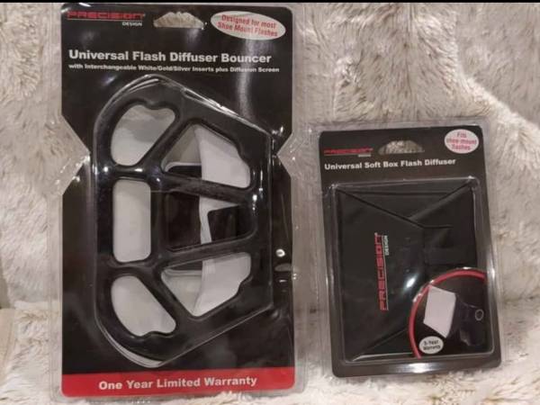 PRECISION Design Universal Flash Diffuser Bouncer and Universal Soft Box Flash D 1