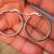 14K White Gold Hoop Earrings around Townie Size   Excellent Condition 4 thumbnail